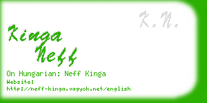 kinga neff business card